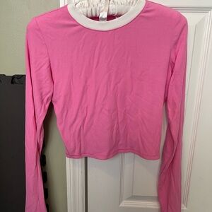 Skims Pink Long Sleeve Top
